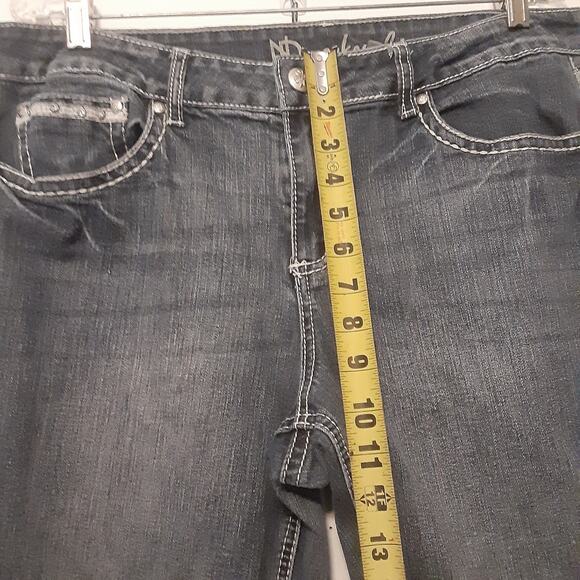 ND Weekend Jeans Women’s Size 14 Blue Denim Wings Embroidered Pockets Stretch - Picture 9 of 10